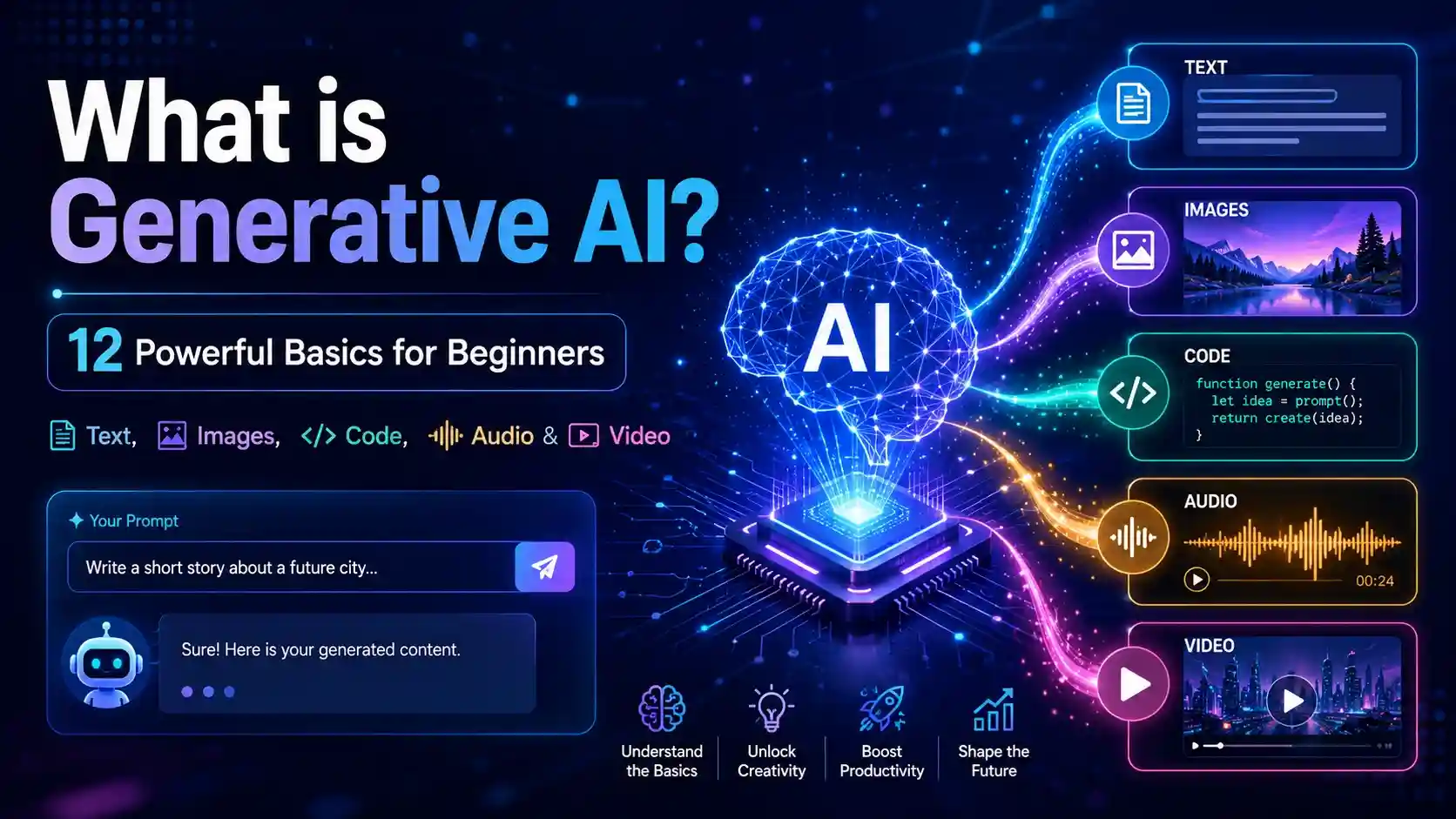 What is Generative AI? 12 Powerful Basics for Beginners