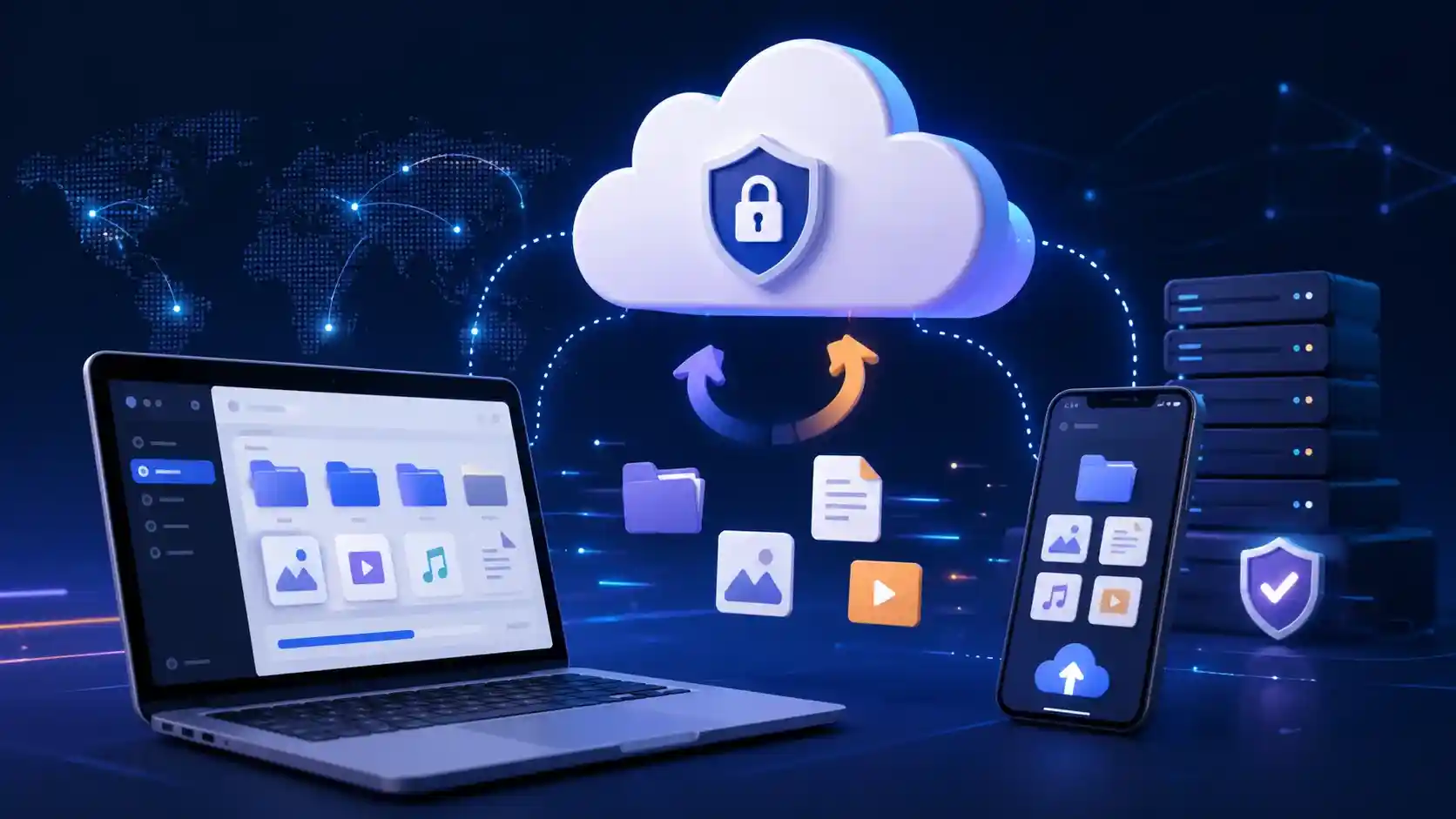 What is cloud storage beginner guide with secure files and cloud backup