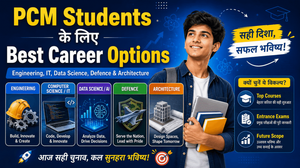 Best Career Options After 12th Science for PCM students