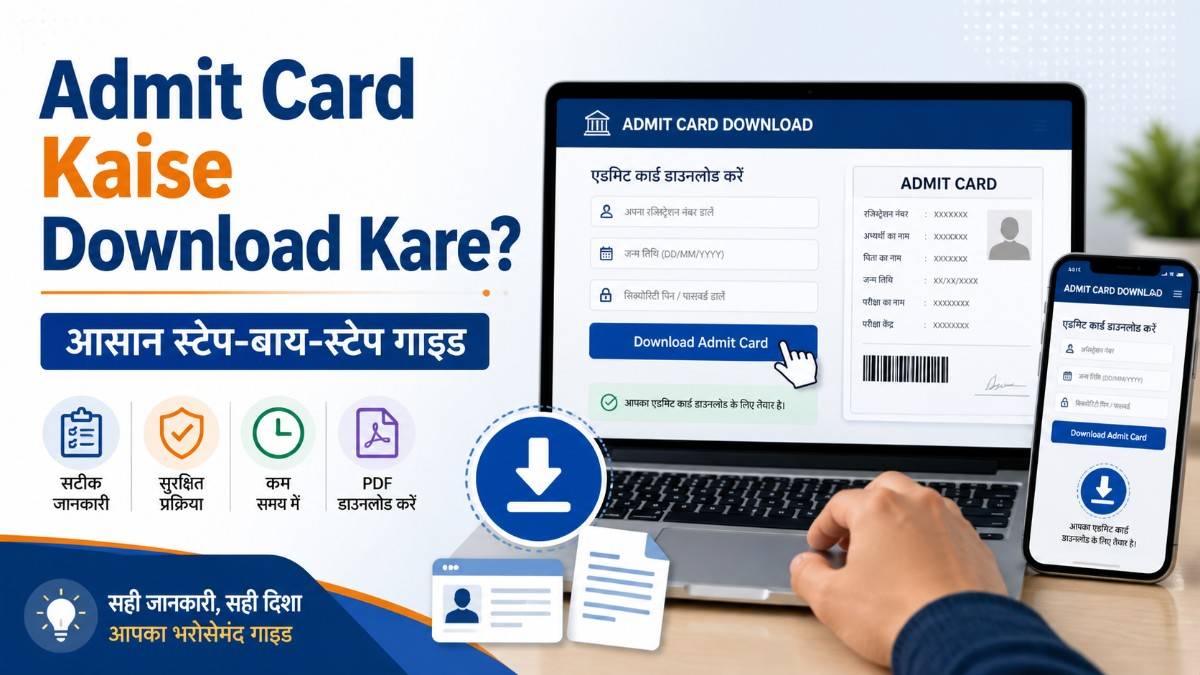 Admit card kaise download kare step by step guide featured image in Hindi