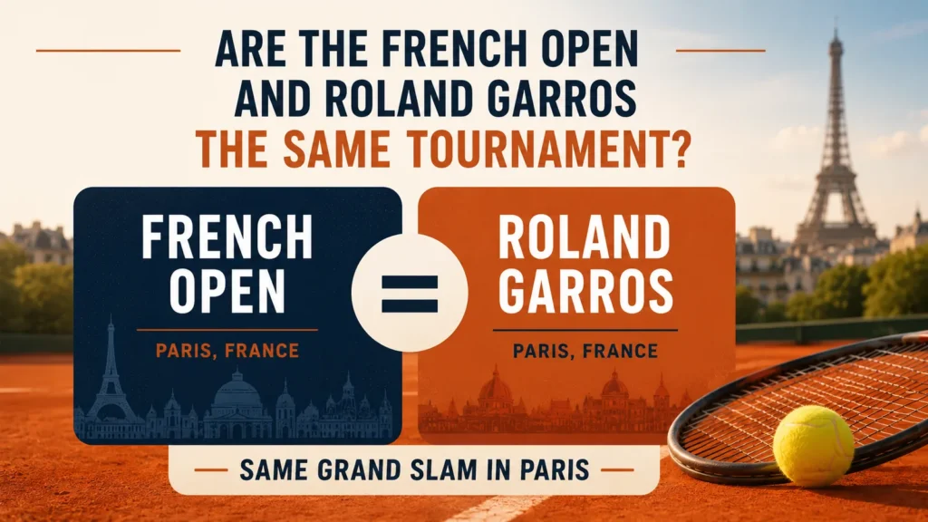 Are the French Open and Roland Garros the same tournament