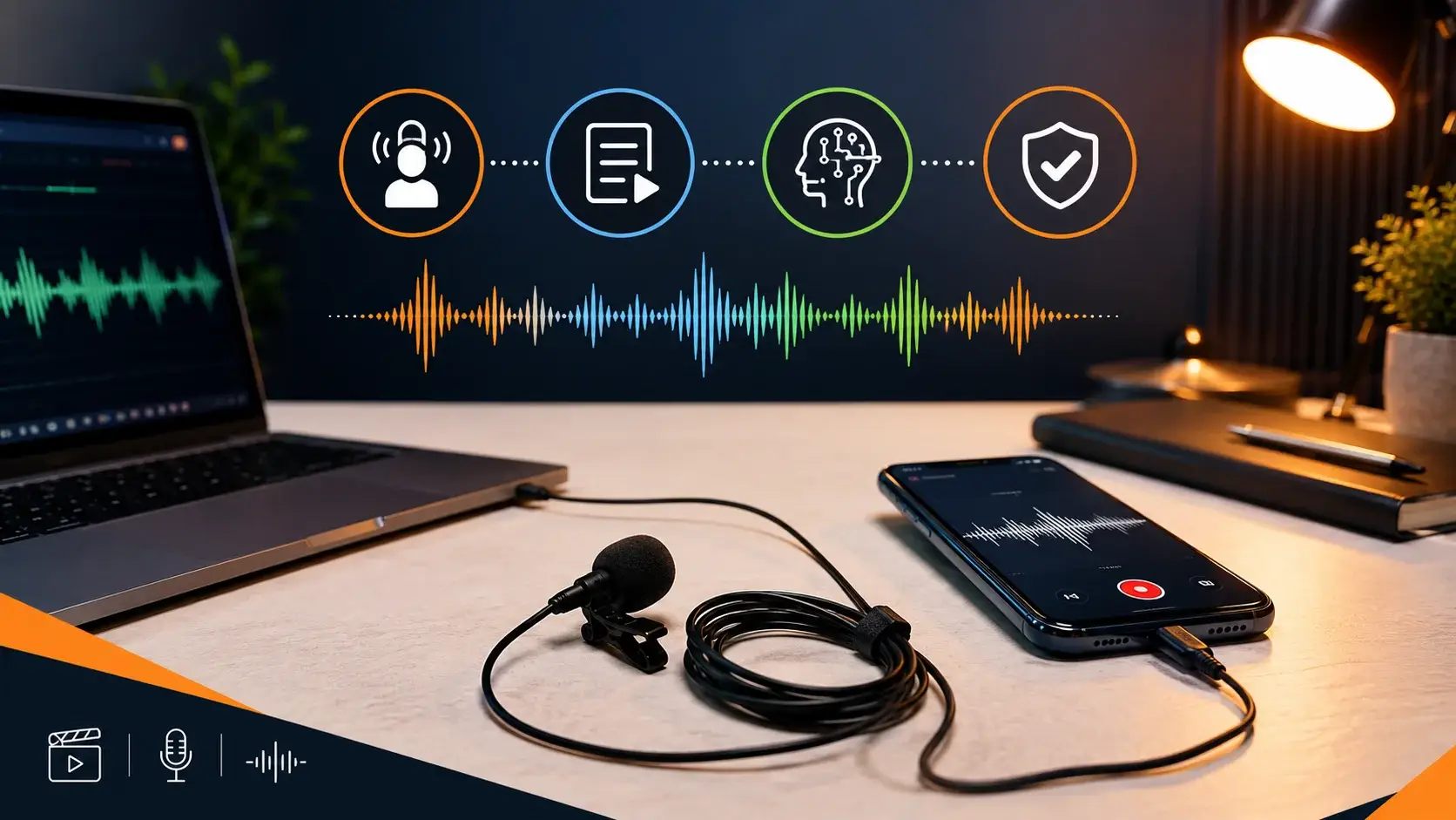 Boya BY-M1 mic for faceless YouTube AI voice hooks