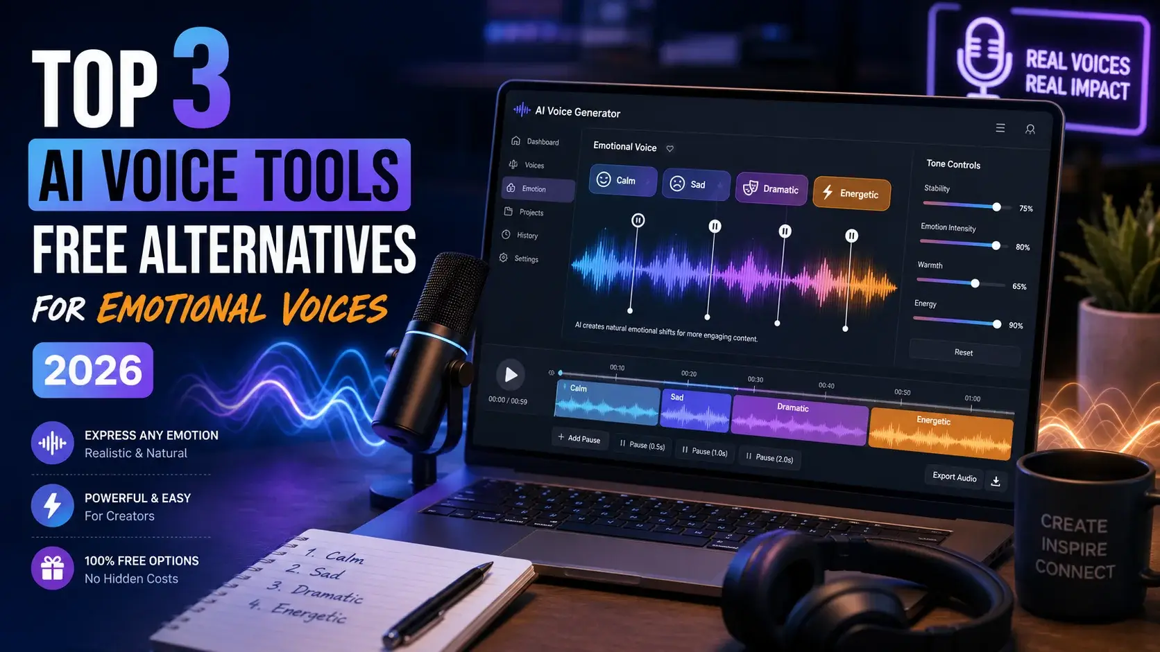 ElevenLabs free alternatives for emotional voices 2026