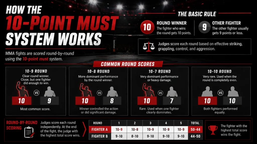 How the 10-point must system works in UFC and MMA