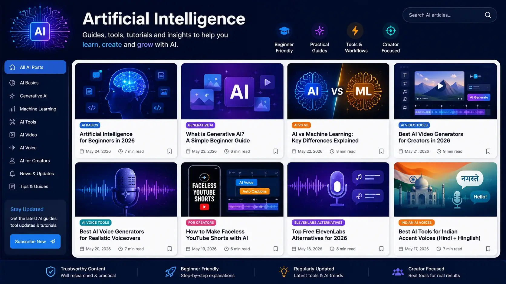 Latest Artificial Intelligence posts on InfoJustify