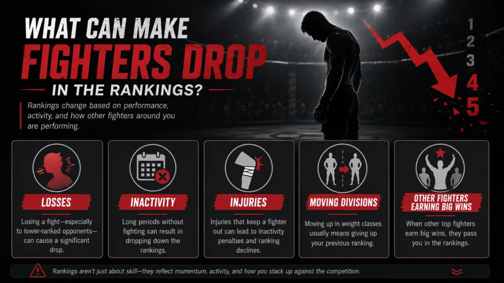 What can make fighters drop in the rankings image