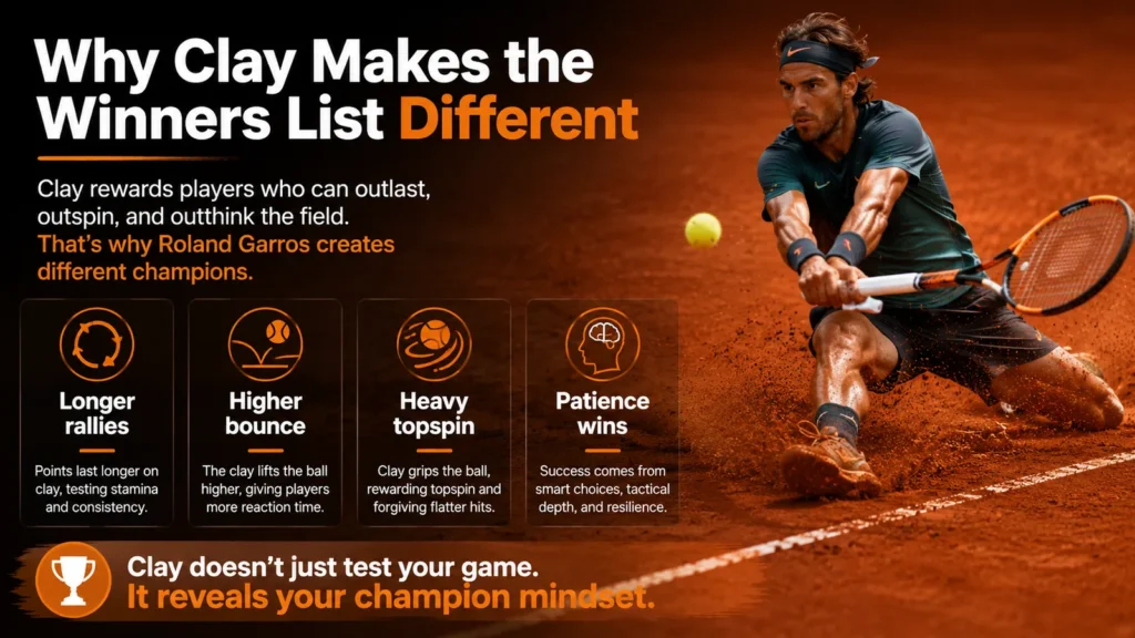 Why clay makes the Roland Garros winners list different