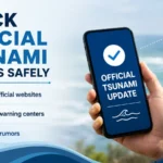 Tsunami warning Philippines explained featured image with coastal safety sign and evacuation guidance