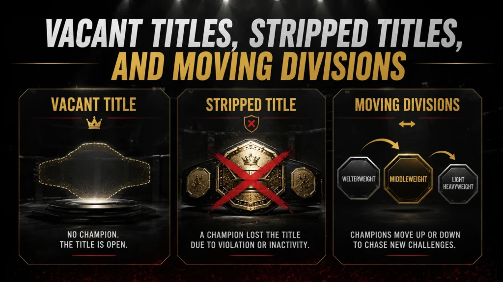 Vacant titles stripped titles and moving divisions explained
